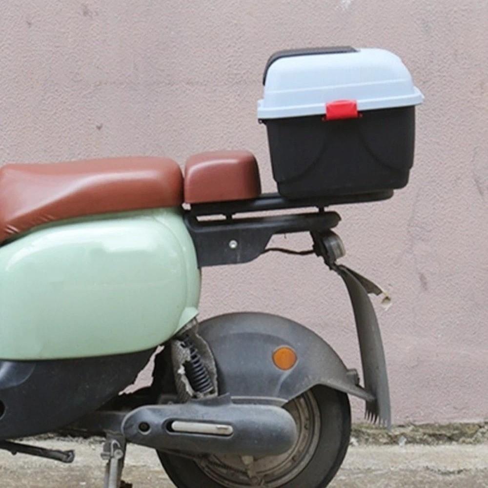 Plastic Motorcycle Rear Top Box Lockable Electric Scooter Toolbox Storage Case  Motorcycle