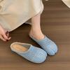 Fashion SUOJIALUN 2025 Summer New Women Slipper Fashion Split Toe Slip On Ladies Casual Mules Shoes Soft Flat Heel Outdoor Dress Slides