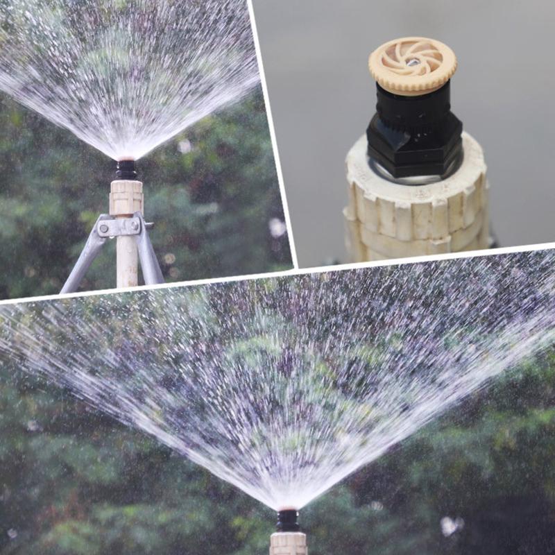 1Pc Water Sprinkler With 1/2 Inch Thread Plastic Support 0-360 Degrees Adjustable Farm Garden Lawn Watering Irrigation Nozzle
