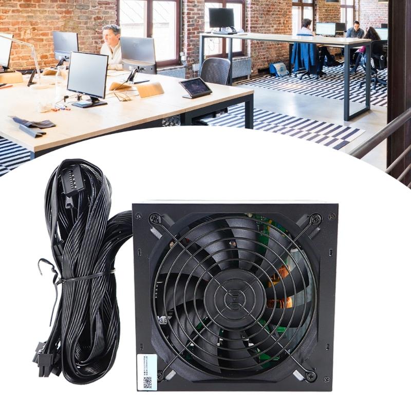 Efficient Rate 550W Computer Power Supply With Intelligent Temperature Control for System Active PFC 12V Rail