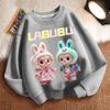Children's Cute Hoodies for Spring, Autumn and Winter, Fashionable Round-neck Thickened Long-sleeved Loose Hoodies for Boys and Girls
