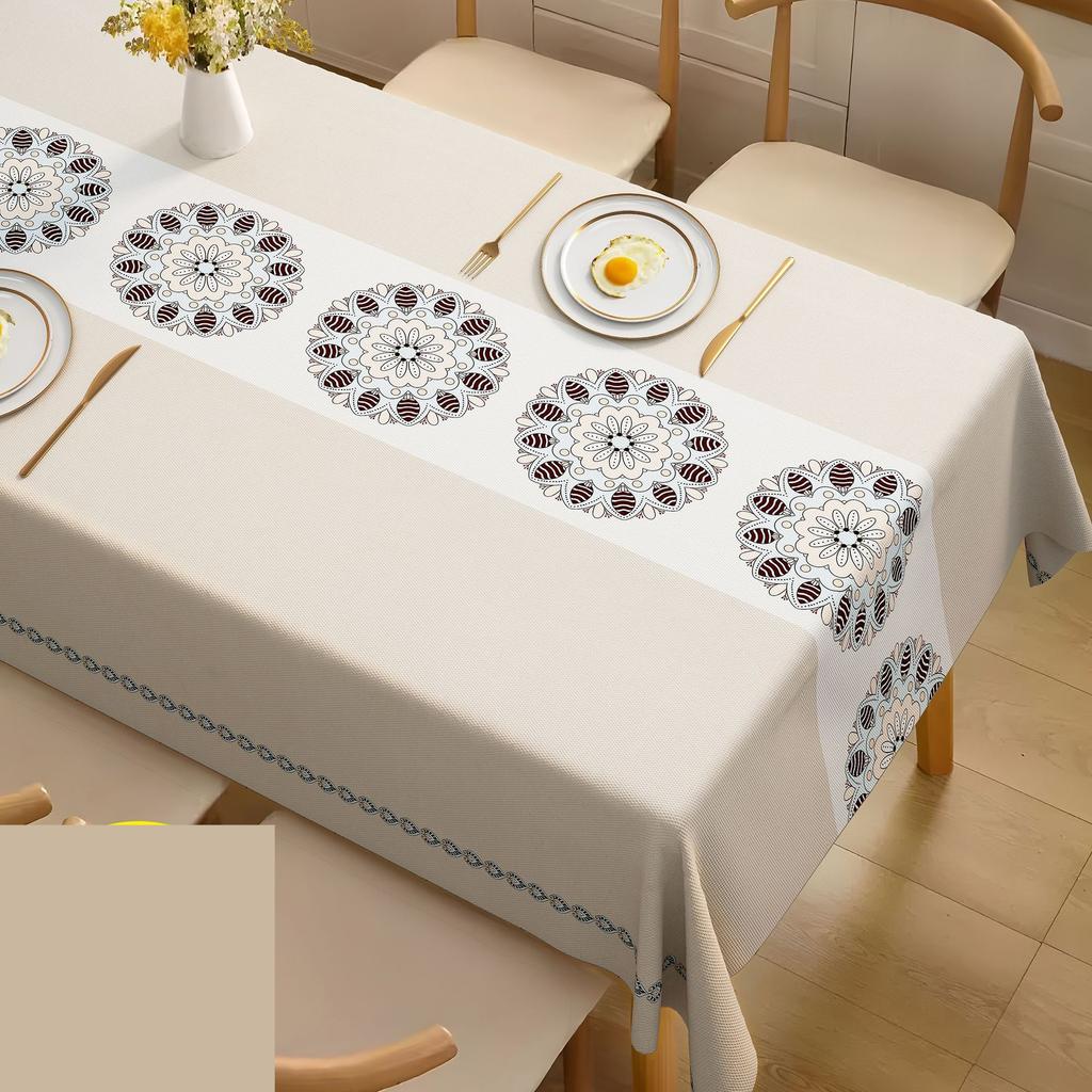 Home Tablecloth Modern Minimalist Printed Anti Scald Wash Free Table Mat Rectangular Insulated Coffee Table Cloth Restaurant Decorative Fabric