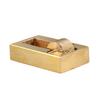 Leather Top Edge Dye Oil Roller Box Applicator DIY Craft Treatment Tool Brass with Extra Roller