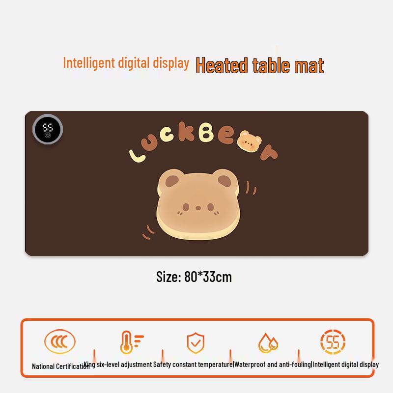 Electric Heating Desk Pad - Warm Mouse Pad for Office & Student Use