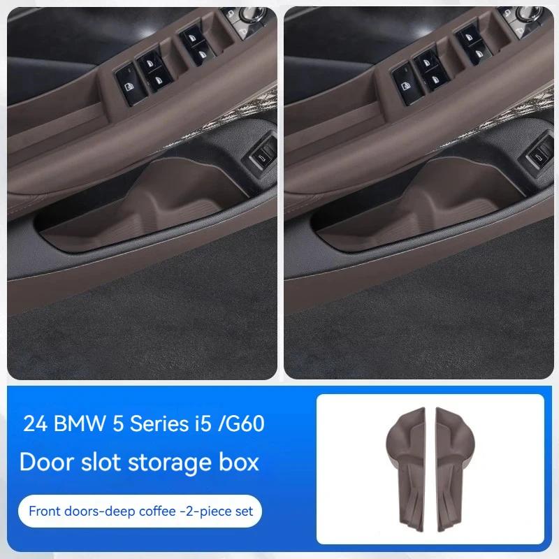 Für BMW 5er I5 G60 2024 TPE Auto Türschlitz Aufbewahrungsbox Handyablage Auto Innenraum Schutz Zubehör