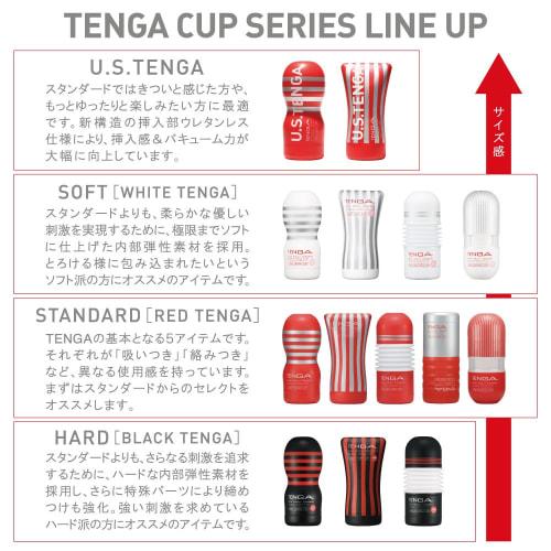 TENGA 3 Cup Set Soft Deep Throat Tube Rolling Head