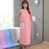 Summer Bath Skirt Robe for Women Soft Towel Wrap