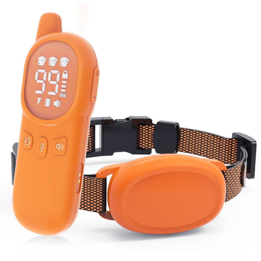 Pet Anti Bark Collar Waterproof Wireless Remote Control Rechargeable Electric Training Collar For Small Medium Large Dogs