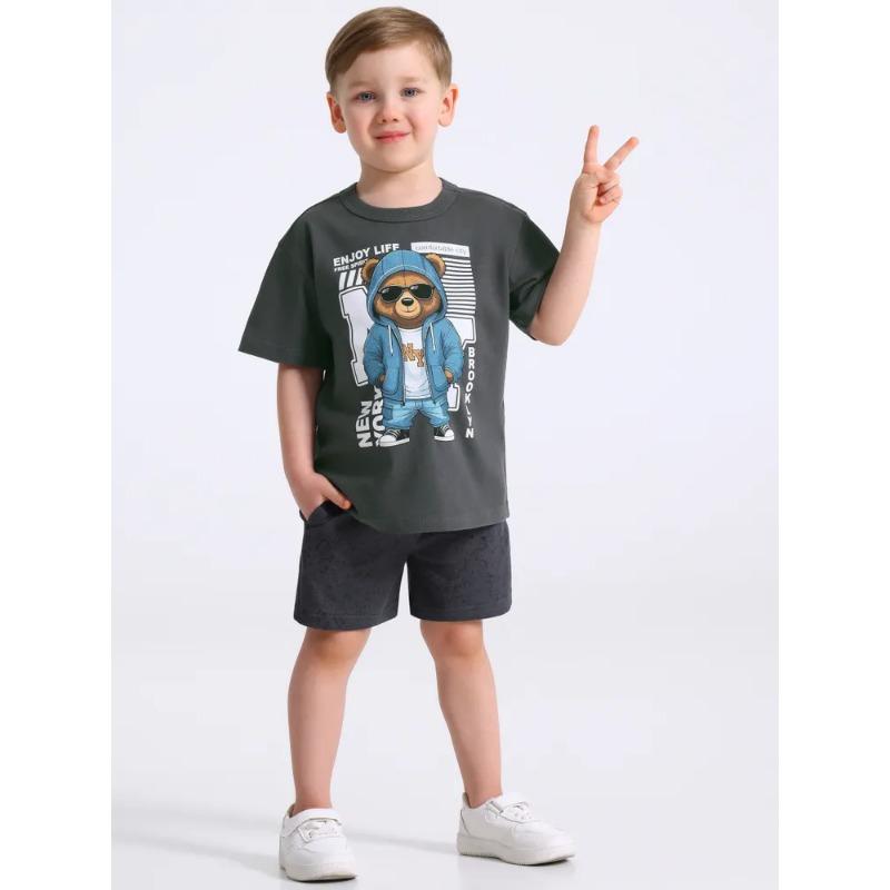 Children's T-shirt and Shorts Set, Comfortable, Skin-friendly and Breathable, Suitable for Sports and Daily Use