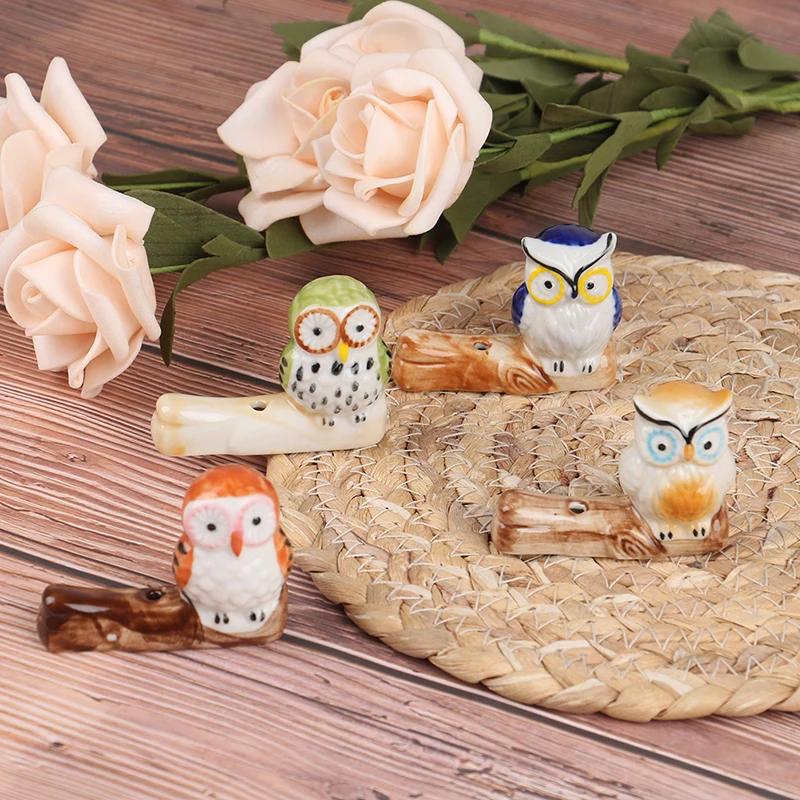 Ceramic Owl Incense Stick Rack Holder Japanese Retro Pattern Incense Base Tea Ceremony Accessories Home Decoration