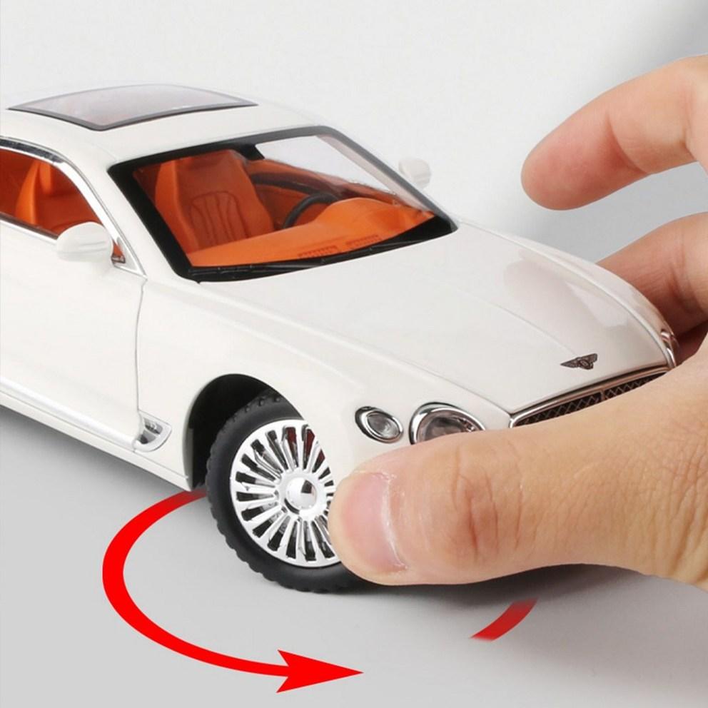 Premium 1:24 Diecast Bentley Continental GT Alloy Model Car - High-Quality Collectible Ornament (Black)