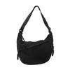 Neigeuse Women's Crossbody Nylon Shoulder Bag, Lightweight, Waterproof, Adjustable Shoulder Strap, Solid Color, Stylish Nylon Bag, Crescent Shape,