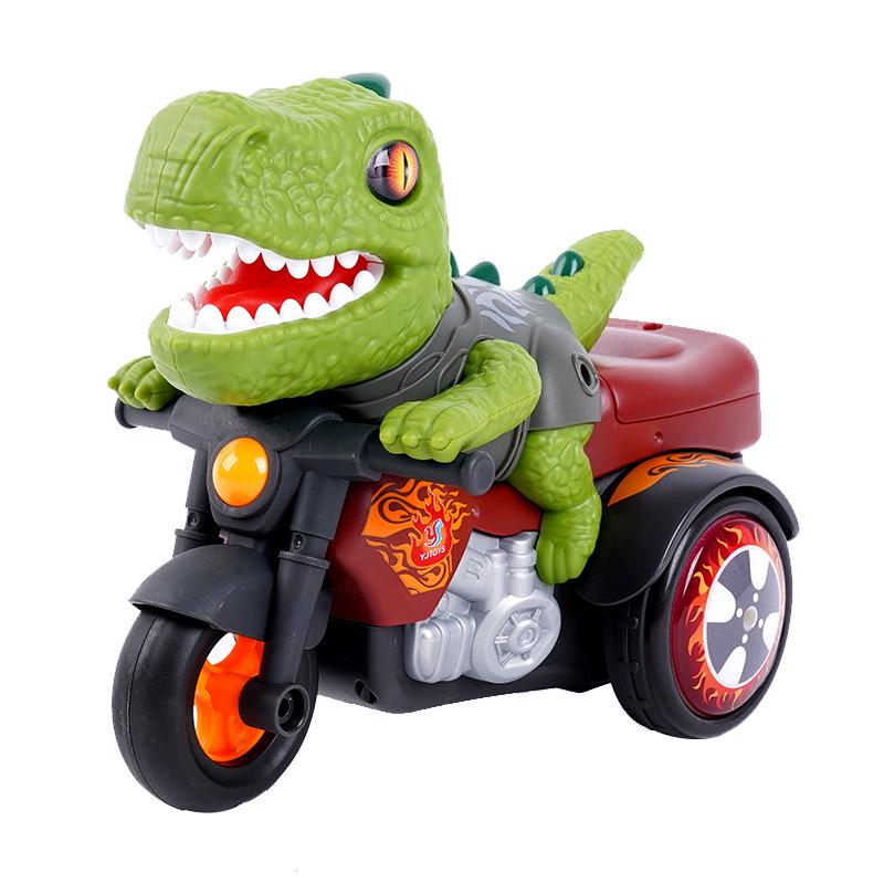 Electric T-Rex Stunt Motorcycle Toy for Kids