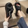 Cool Slippers Female Summer Wear 2025 New Fairy Style with Skirt Platform Beach Sandals Fashion Pregnant Women One-word