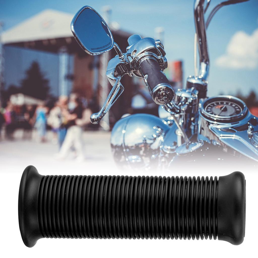 Pair of 1inch 25mm/ 1.1inch 28mm Universal Motorcycle Vintage TPU Handle Handlebar Grip