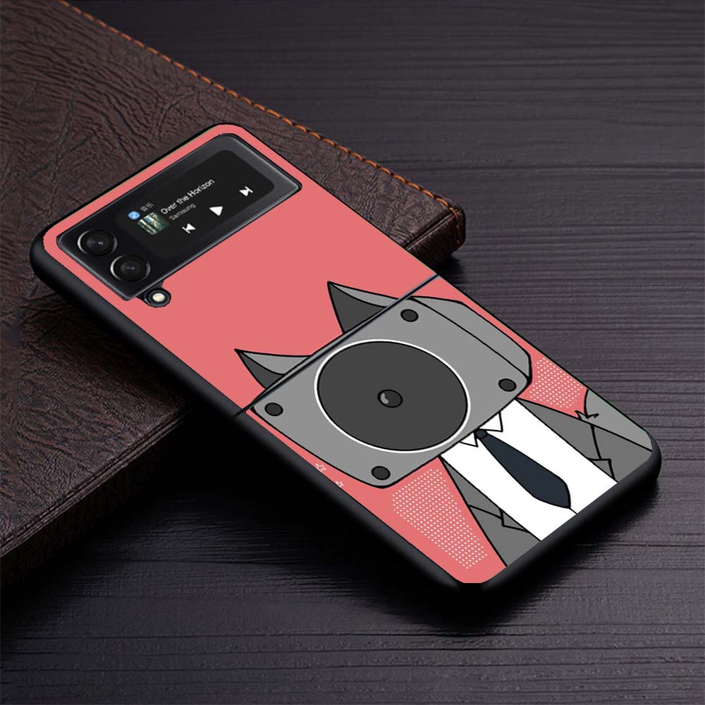 

Черный чехол S-Skibidi Toilet Mobile Cell для телефона Samsung Galaxy Z Flip 7 6 5 4 3 5G Чехол-книжка Flip7 Flip6 Flip5 Flip4 Flip3 Рисунок Samsung Z Flip 3