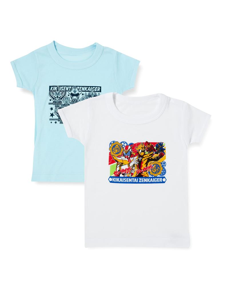 Kikai Sentai Zenkaiger Water Absorbent Quick Drying Milling Short Sleeve Round Neck Shirt Set of 2 541 [Bandai]