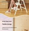 Telescopic A-Frame Folding Ladder - Indoor Multifunctional Ladder Stool with 3 or 4 Steps for Housewarming or Climbing Needs.