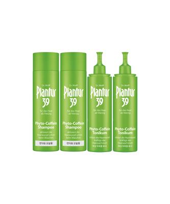 Plantur39 [Paquete de 8 Semanas] Champú Plantour 39 250ml Para Cabello Fino X2 + Tónico 200ml X2