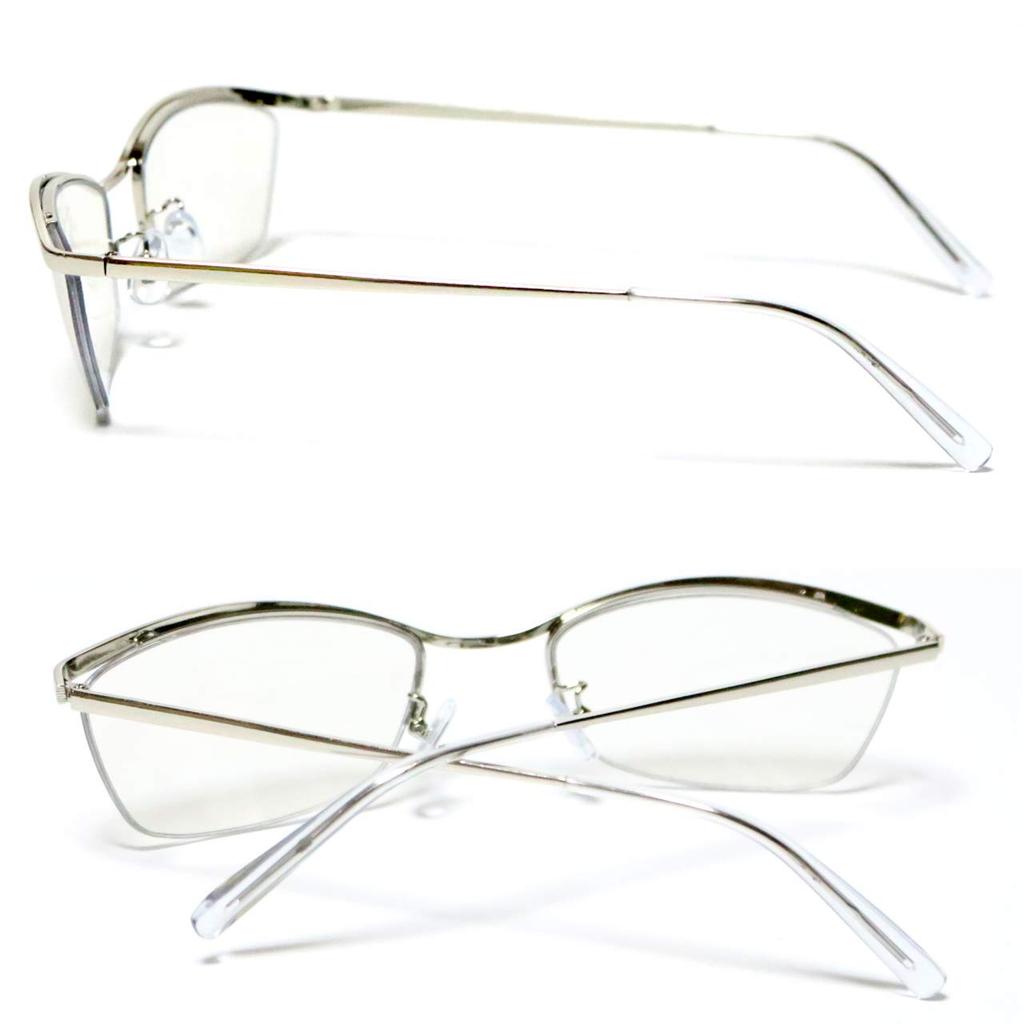 Silver x Mirror Fashion Stylish and UV [Berkuto] Glasses, Non-prescription Glasses, Glasses, Men's Women's, Round, Square, Transparent, Tinted, Small,