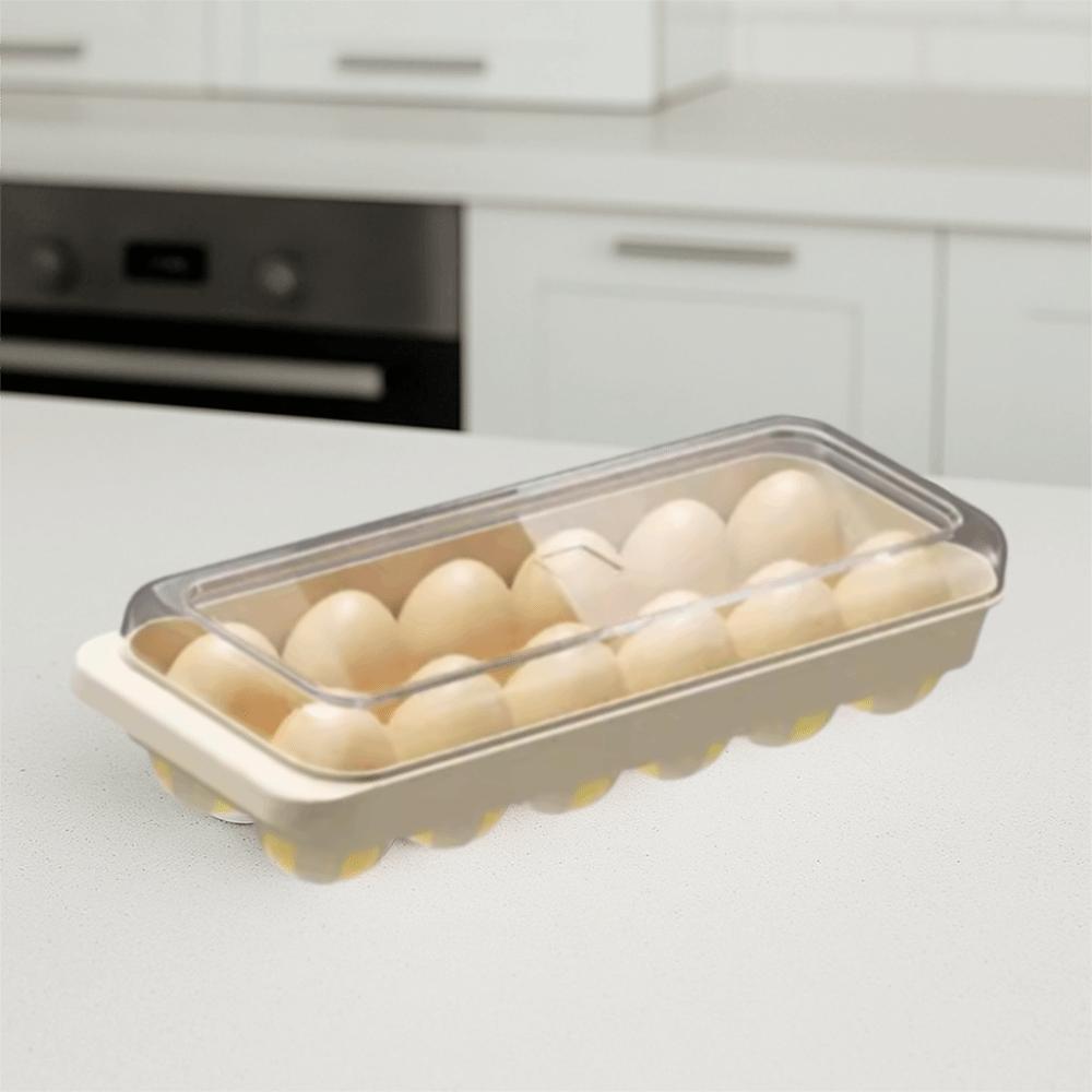 12er Eierbehälter für Kühlschrank Stapelbarer Eier-Organizer für den Kühlschrank Eier-Spender Eier-Aufbewahrungs-Halter Zuhause