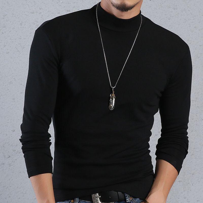 Handsome Spring Autumn Thin Round Neck T-Shirts Simplicity Solid Color Pullovers Fashion Man Casual Classic Men's Clothing 2023