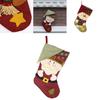 Christmas Stocking Handmade Nonwoven Santa Sock For Party Decor Gift For Friends
