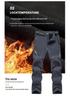 Men's and Women's Warm Waterproof Windproof Softshell Pants - Thick Fleece for Skiing and Mountaineering