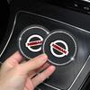 1/2 Pezzi Sottobicchiere per Auto con Strass Portabicchieri Pad Antiscivolo Per Nissan J10 X-Trail Qashqai Juke Leaf Micra NOTE Patrol Gadget