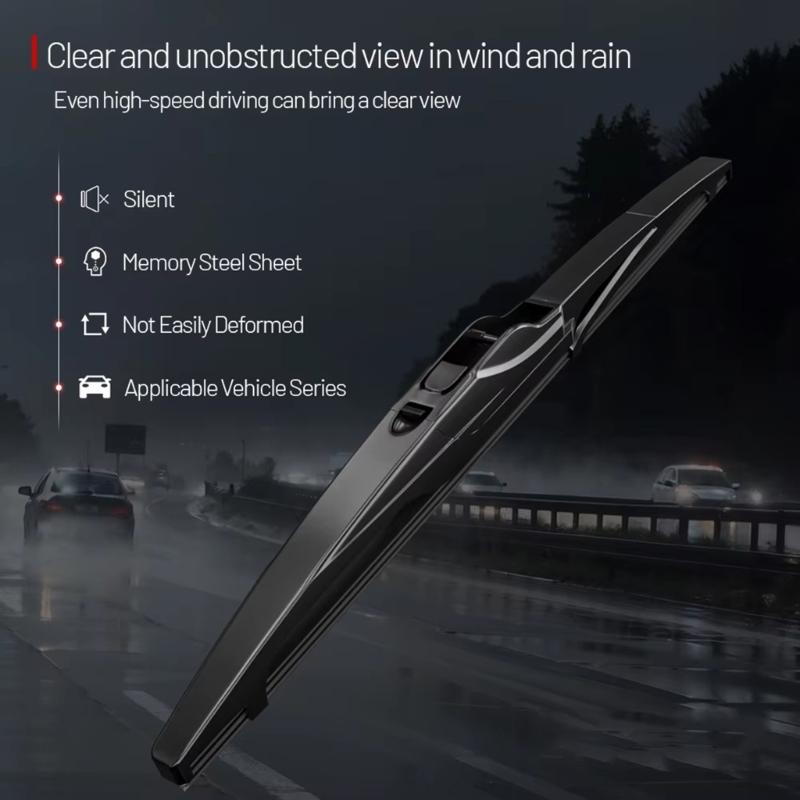All Weather Automotive Wiper Blades Rear Windshield Wiper Blade Windscreen Wipers Accessories Suitable for Vehicles Kona