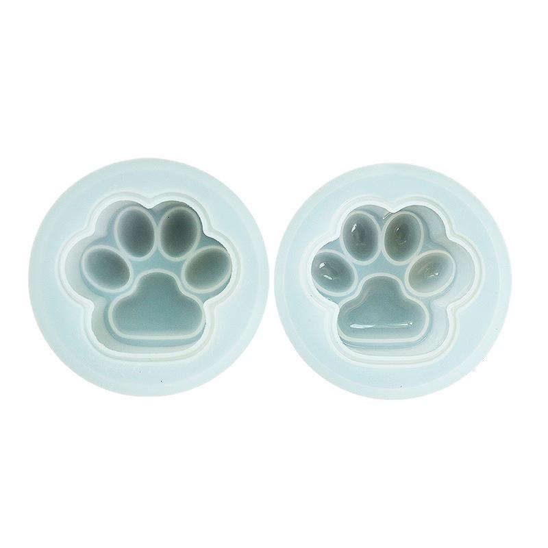DIY Crystal Glue Frosted Round Cat Claw Jewelry Silicone Mold