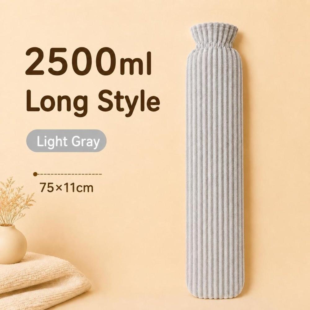 Extra Long Long Hot Water Bottle 500ml/1000ml/2500ml Warm Compress Heater  Winter Hand Warmer
