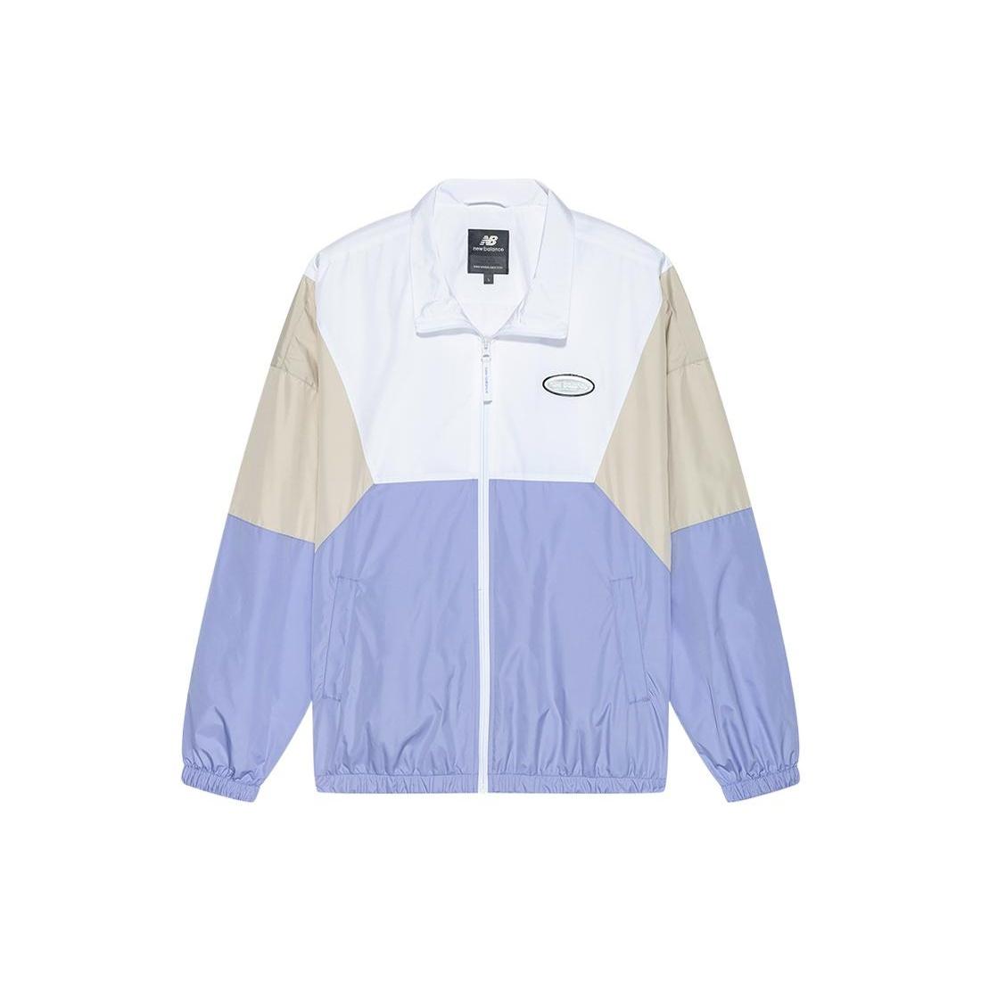 New Balance Sport Woven Jacket Asia Sizing White Purple Beige Unisex 5AC17123-DV M