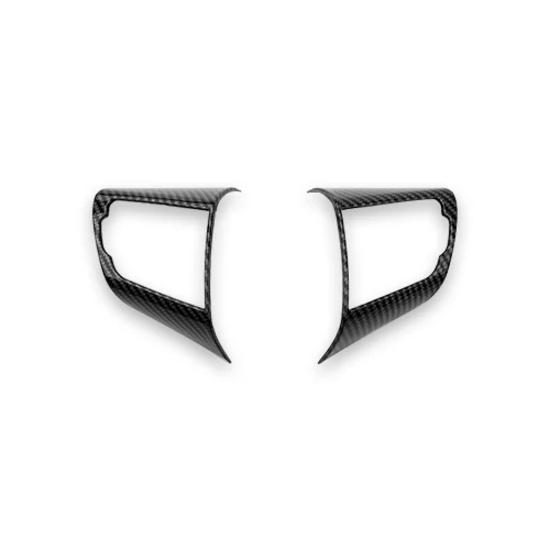 Carbon Fiber Steering Wheel Upper Cover Trim For Kia Stinger 2018- Car Tuning Interior Accessories LHD/RHD Carbon Fiber