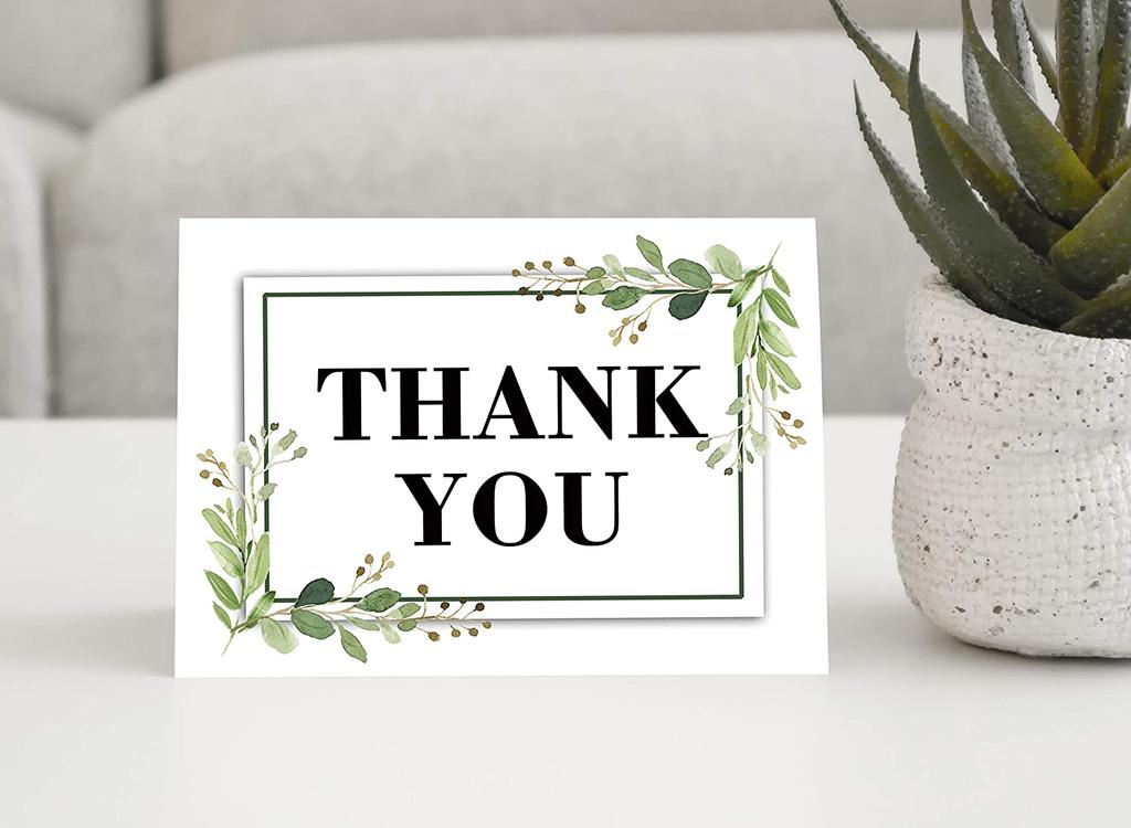 Darling Souvenir Wedding Thank You Card Greeting Cards With White Envelopes - 36
