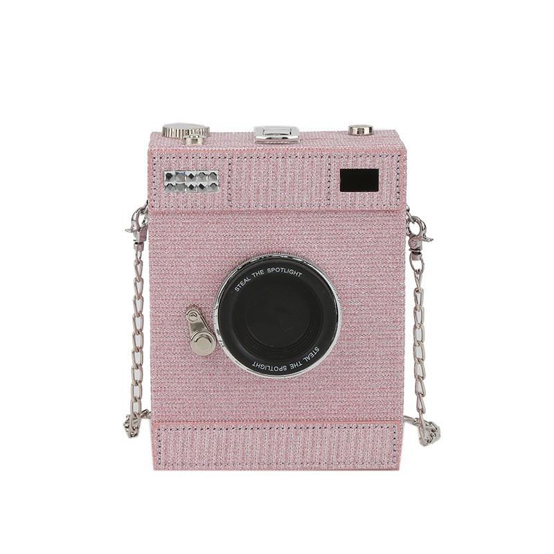 Super Hot Box Bag Female Niche Chain Single Shoulder Cross-section Net Red Retro Camera