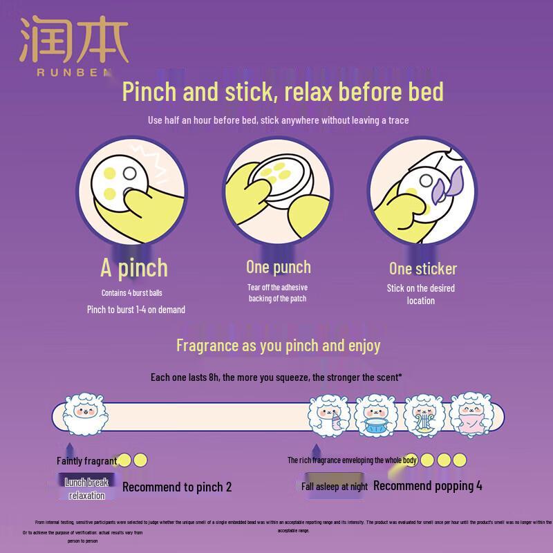 RUNBEN Sleep Essential Oil Patches