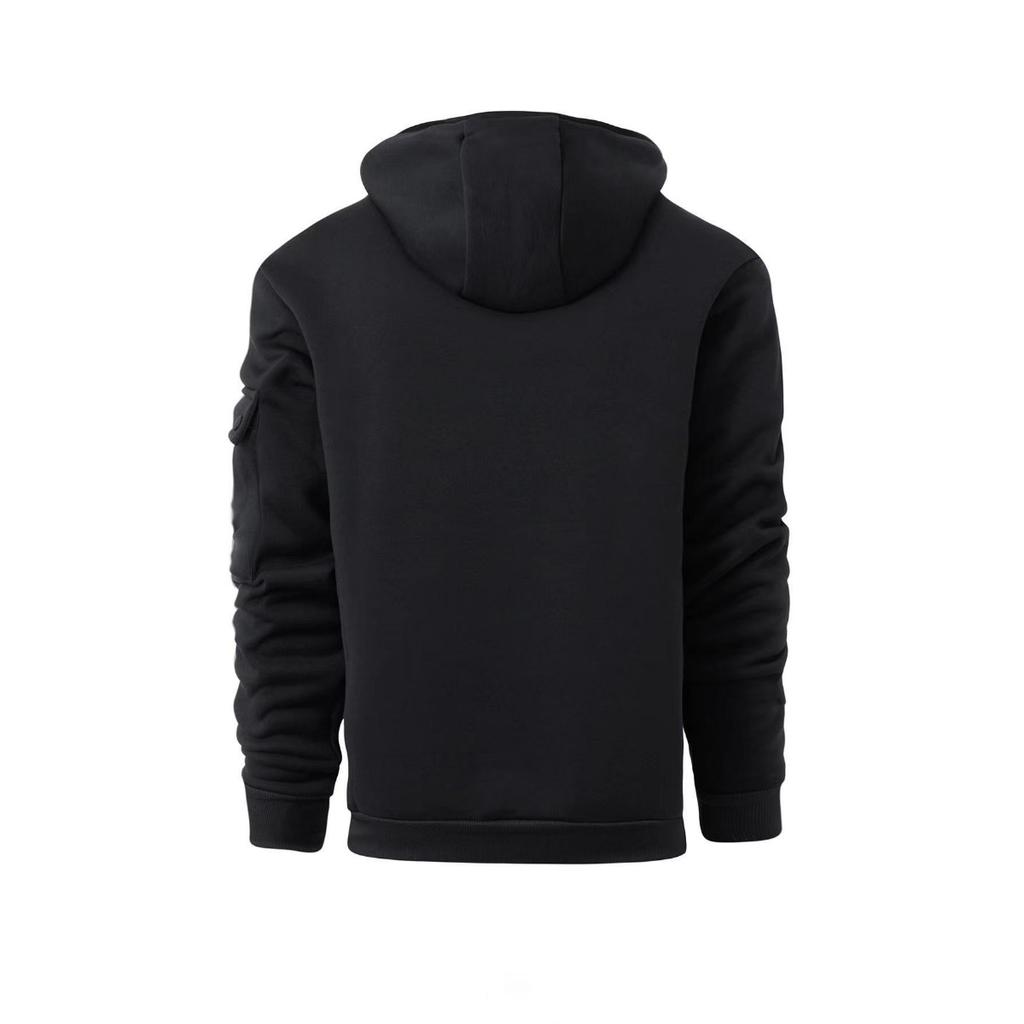 Frühlings- und Herbst Herren Lockerer Hoodie Hoodie Halbreißverschluss Pullover Herren Sport- und Freizeit-Hoodie