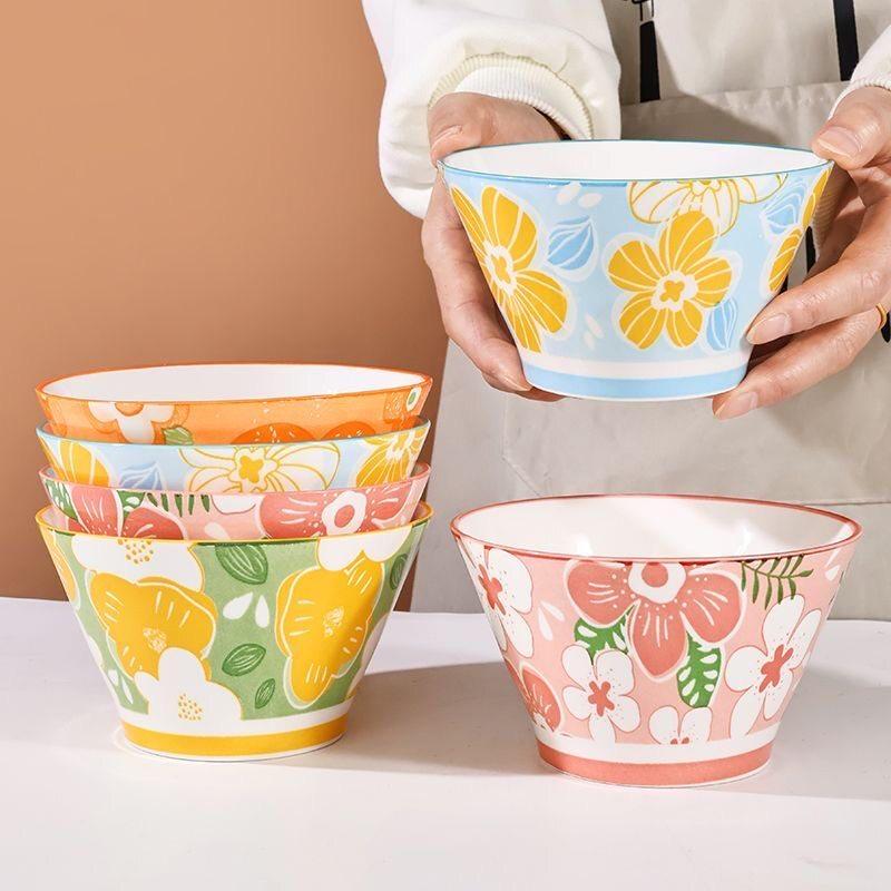 Cartoon Style Ceramic Conical Bowl