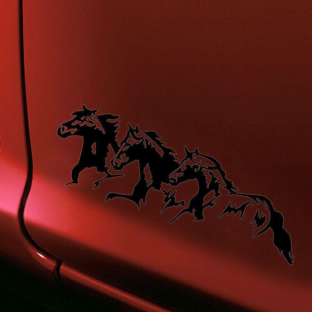 25cm*8.1cm Nová vinylová samolepka na auto Dekorace Samolepicí 3 Běžící koně