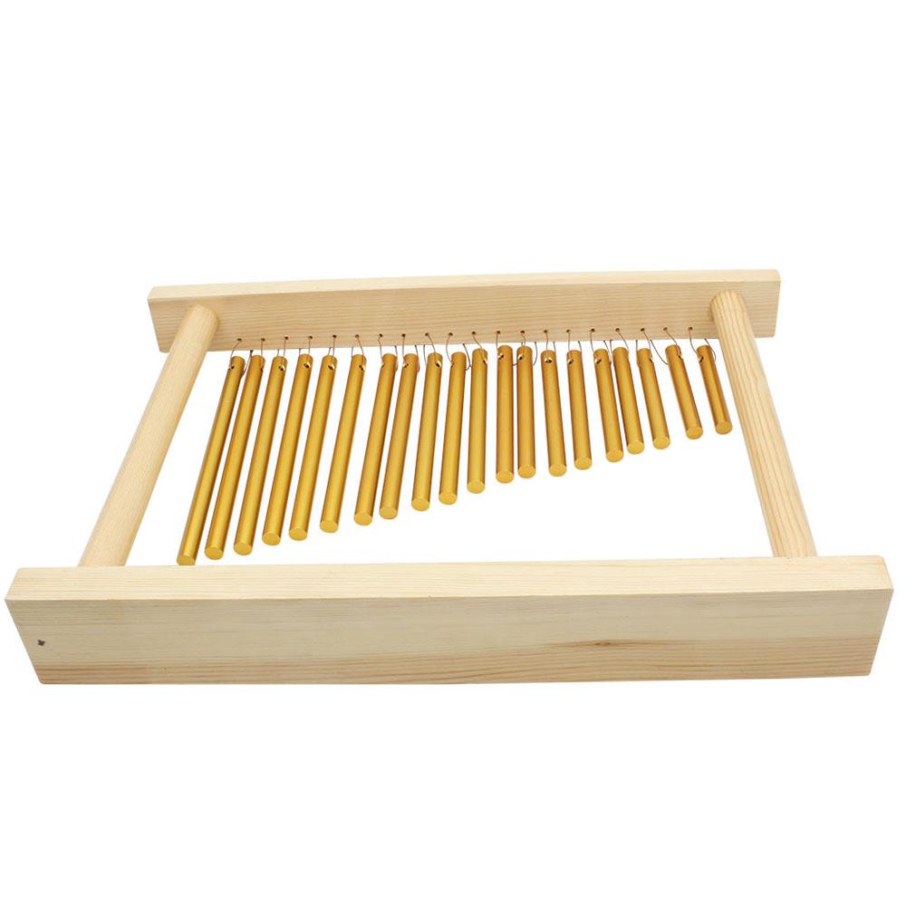 20 Töne Tisch-Glockenspiel 20 Stäbe Einzelreihe Musikalisches Schlaginstrument mit Holzständer Schlägel