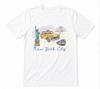 New York City New Yorker East Coast Apparel Graphic Tee White T-shirt