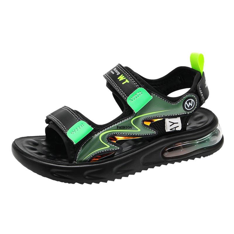 New Summer Boys' Sandals - Non-Slip Soft Sole Leather Sports Sandals for Big & Little Kids