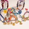 Ethnic Style Sweet Pendant Necklace Personality Bag Accessories Creative Colorful Headscarf  Male