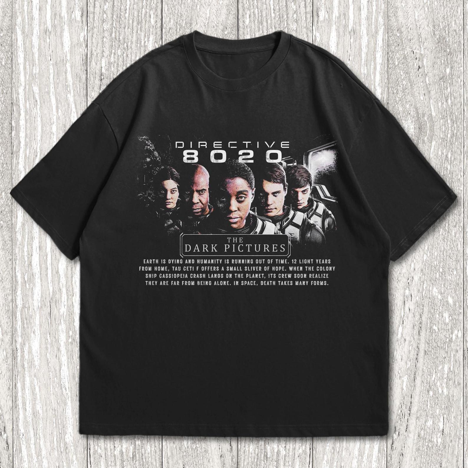 Vintage Sci-Fi Space Horror Graphic Tee | Retro Astronaut Crew T-Shirt | Deep Space Futuristic Apparel | Unisex Distressed Black T-Shirt L