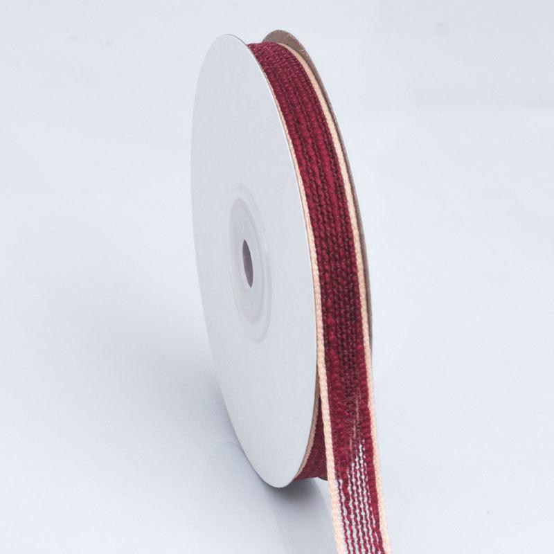 DIY Romantic and Cozy Double-sided Cuffed Edge Wavy Stripes Cotton and Linen Colorful Ribbon DIY Bow Braided Hair Ribbon Hairpin Decorative Ribbon