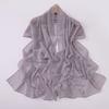 High Quality Chiffon Long Scarf With Heart Star Rhinestone Ethnic Headscarf