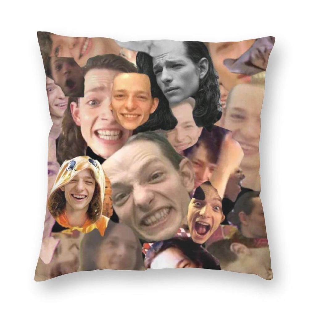 Mike Faist Collage Pillowcase Polyester Linen Velvet Creative Zip Decorative Home Cushion Cover