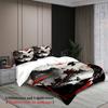 3pcs Japanese Landscape Bedding Sets 3D Printed Mountain Temple And Red Sun Duvet Cover Sets With Pillowcases No Filling