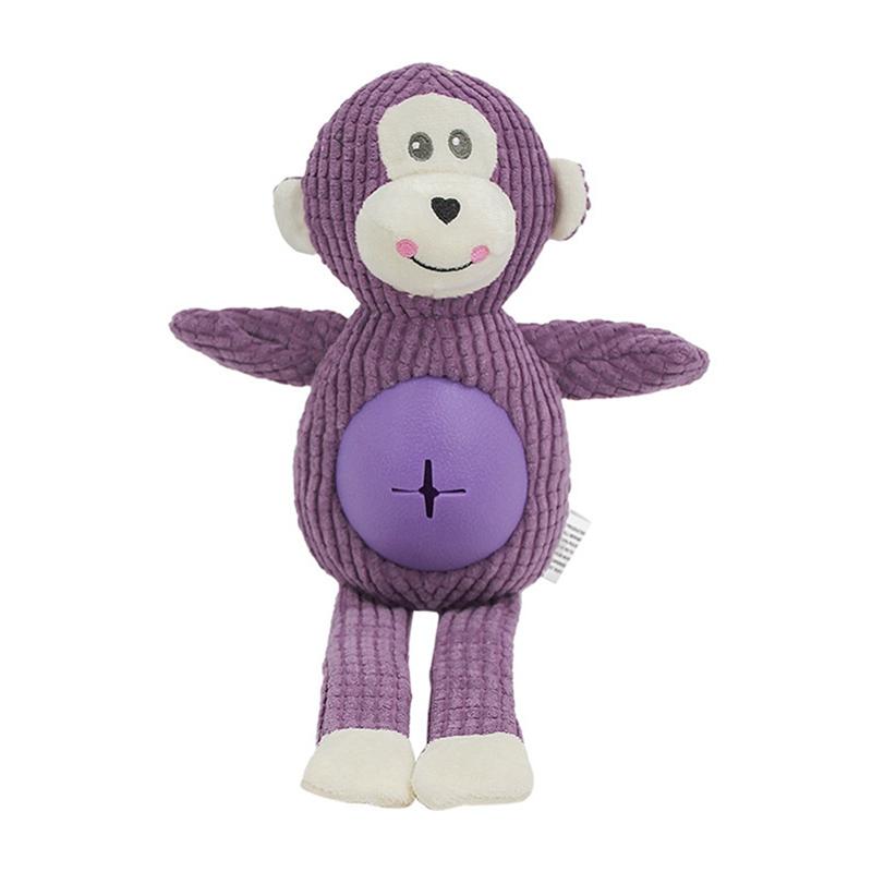 Pet Dog Plush Sound Toy Interactive Training Gnawing Doll